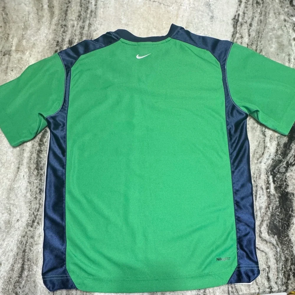 Nike Hoops Basketball Jersey Boys Medium Green Embroidered Y2K Vintage 218417-30